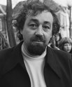 Black and white photo of Cornelis Vreeswijk, 13 November 1973.