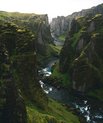 Green nature in Iceland