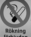 No smoking sign